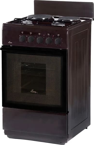 Flama RK 2201 В Плита комбинированная RK 2201 B коричневый, конфорок 4 шт, духовка 50 л, 50 см x 85 см x 60 см