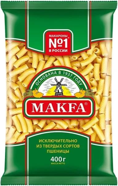 Makfa Макароны Рожки 400 гр, 1 уп