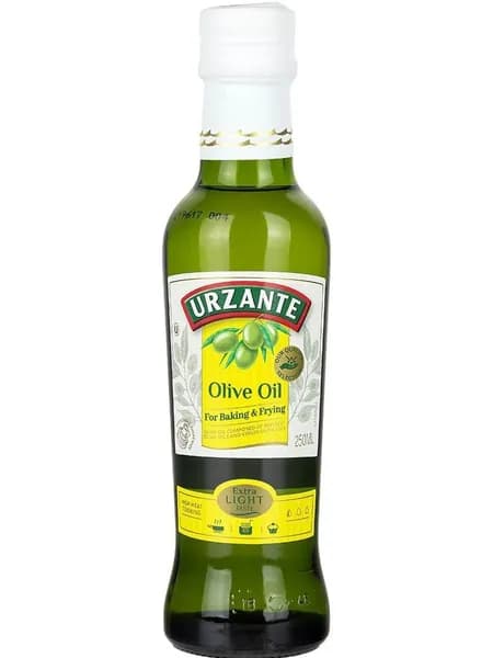 Масло оливковое Urzante Light для жарки рафинированное с добавлением нерафинированного, 250мл