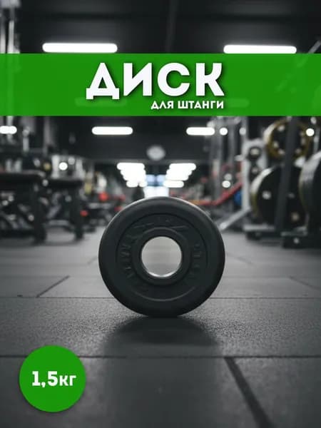 Диск обрезиненный - 1,25 кг D51