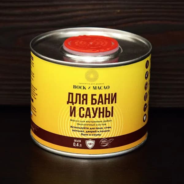 Масло для дерева, масло для полка, 0.4 л, цвет натуральный