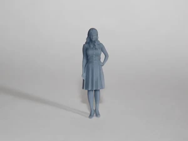"Нина" Фигурка в масштабе 1:43 для диорам и макетов. Высота фигурки 4 см.