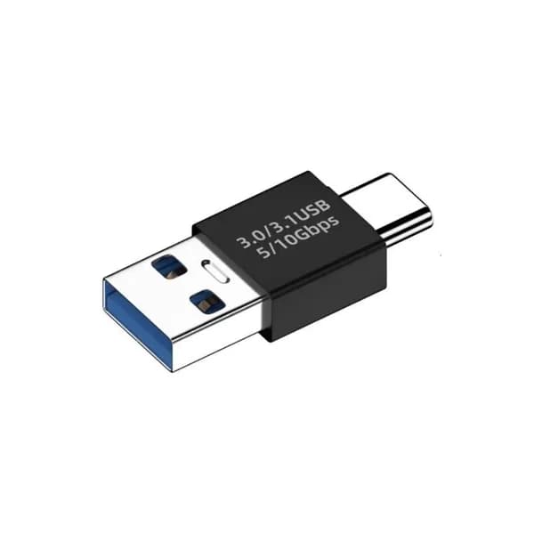 Адаптер USB-C USB 3.1, - прямой черный