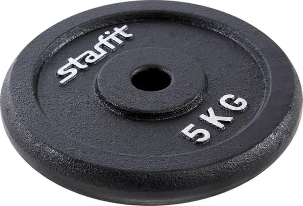 Starfit Диски для штанги, 5 кг, диаметр диска: 21 см