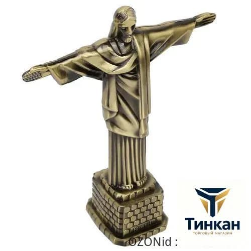 Металлическая статуэтка "Бразильский священник" с фигуркой Иисуса, католический подарок, коллекционный предмет для интер