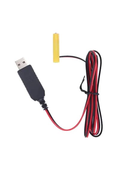 (1 комплект) Шнур питания от поддельной батареи USB5V до 1,5 В № 7 AAA-2 метра