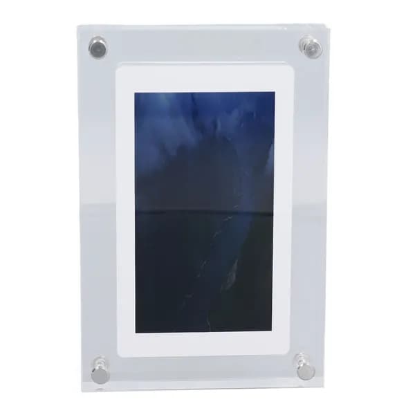Цифровая фоторамка 5 дюймов акриловая, HD LCD экран, 2 ГБ памяти, электронная фоторамка для дома и офиса