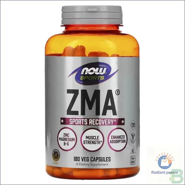 Foods, Sports, ZMA, восстановление после физической активности, 180 веганских капсул
