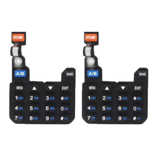 Цифровая клавиатура для рации Baofeng UV-5R, UV-5RA, UV-5RC, UV-5RE, силиконовая, 2 шт.
