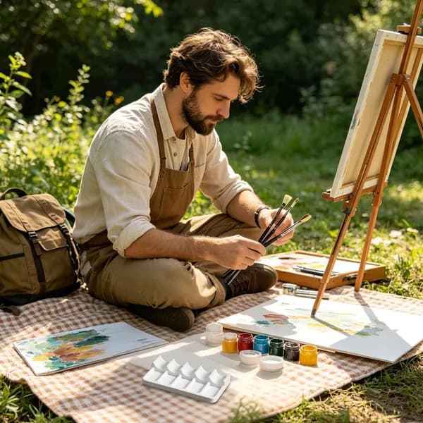 Лоток для ополаскивания кистей Art с 10 отделениями ,Держатель для пера