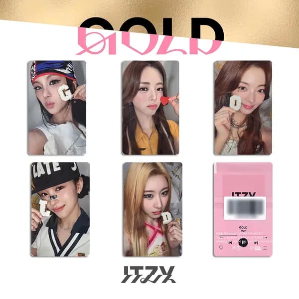 Карточки ITZY альбом карты GOLD CHAERYEONG k-pop карточки коллекционные 54 * 86 мм 4 шт