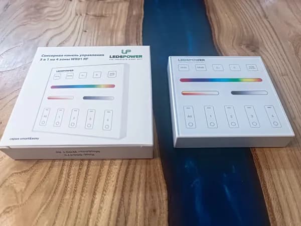 Сенсорная панель SMART-WR01-RGB+CCT Белый (4 зоны, 2.4G)