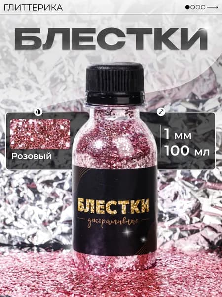 ГЛИТТЕРИКА Глиттер 1 шт., 100 мл./ 75 г.