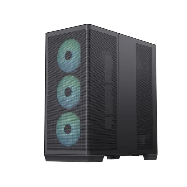 Компьютерный корпус AEROCOOL APNX C1 BK, ATX / Micro-ATX, USB Type-C, поддержка видеокарт до 395 мм, без блока питания