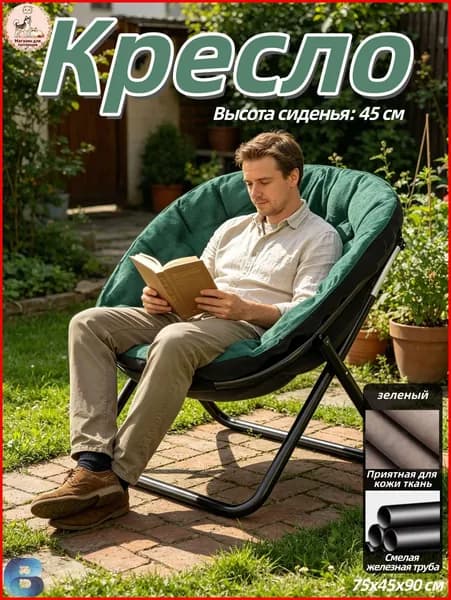 Кресло , 1 шт., 75х45х90 см