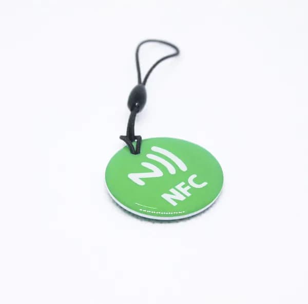 NFC метка эпоксидная (1 шт) для автоматизации умный дом (электронная визитка). Зеленый цвет