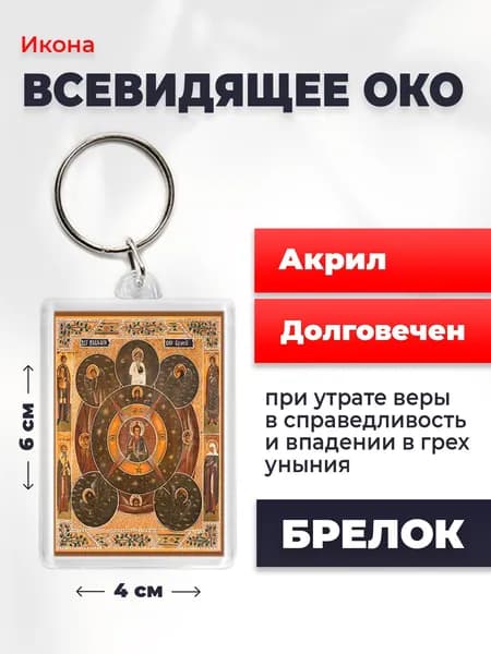 Брелок "Всевидящее око Божие", 4*6 см