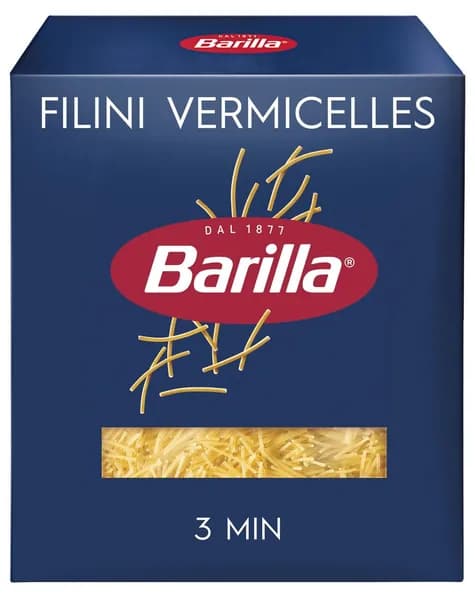 Макароны BARILLA Filini Vermicelles n.30 из твердых сортов пшеницы группа А высший сорт, 450г