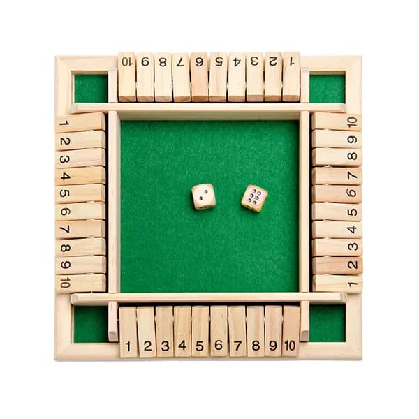 Настольная игра Shut The Box для детей, 4 стороны