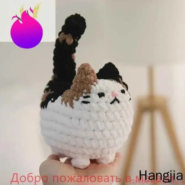 Для Вязания Игрушки Крючком Котен Кота/кошка(Содержит все материалы, необходимые для случайного кота)