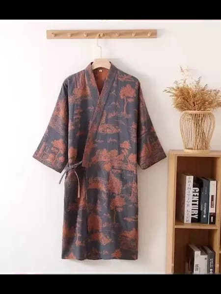 Роскошный Бохо Халат кимоно из муслина