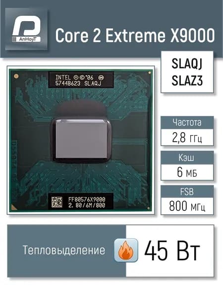 Intel Процессор Core 2 Extreme X9000 OEM (без кулера)
