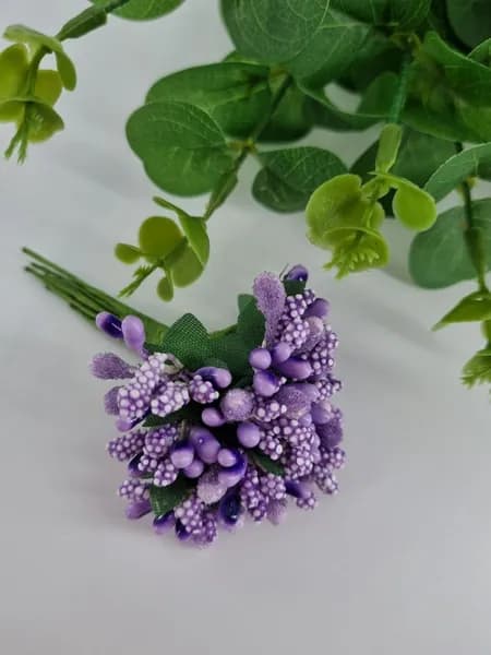 Украшение на праздник новогоднее сиреневый 1 шт.