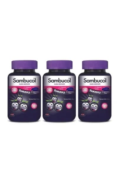 Sambucol плюс Детские вкуснятины 60 жевательных таблеток 3 коробки