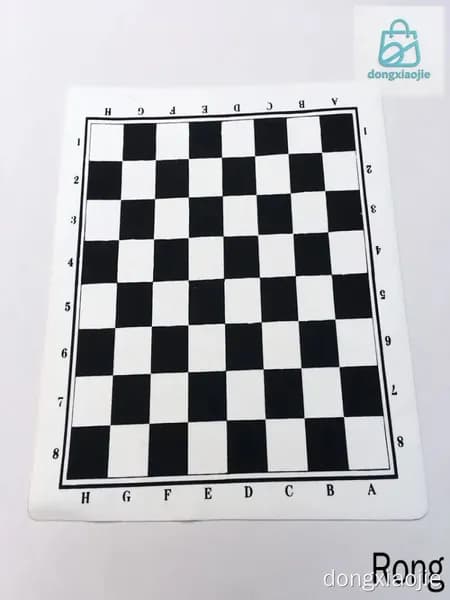Шахматная доска виниловая без фигур, доска для шахмат 43*43