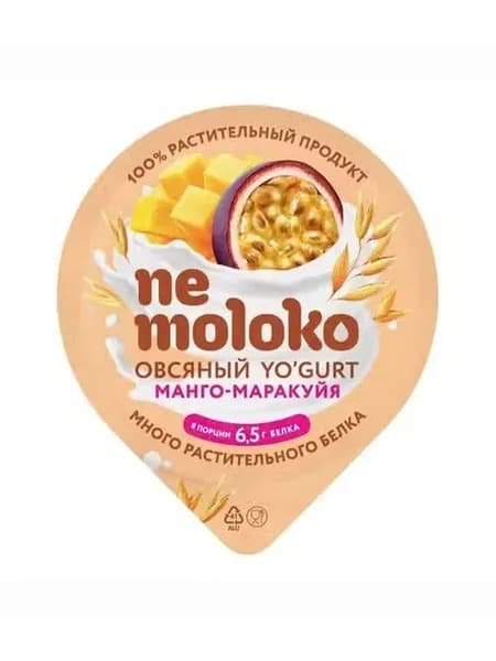Йогурт овсяный Nemoloko манго маракуйя для детей старше 3х лет 5% охлажденный 130 г