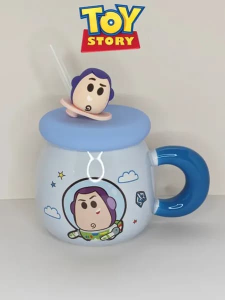 Кружка с крышкой История игрушек Базз Светик