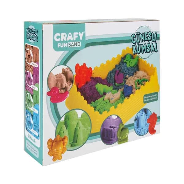 Набор игрового песка Crafy Sunny Beach, 13 штук, 1000 г