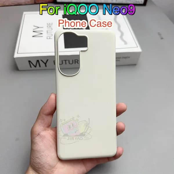 ВеликийЧехол для iQOO Neo9 , оригинальный дизайн, полупрозрачный, дышащий, противоударный чехол