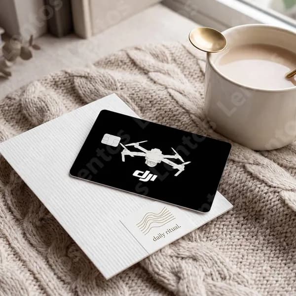 D dJI i logo Наклейки на банковскую карту, виниловые, защитные