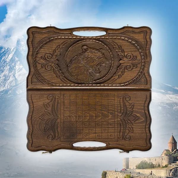 Резные нарды Балийский тигр