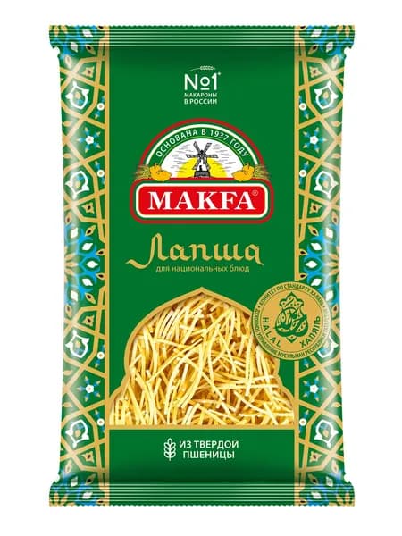 Лапша тонкая для национальных блюд Makfa гр А в/с, 300 г