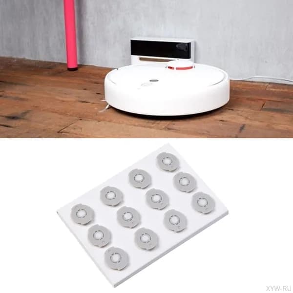 Фильтр для робота-пылесоса: совместим с моделями Xiaomi Roborock, эффективная фильтрация воды, защита от засорения, прочные материалы ABS и хлопок для долговечности