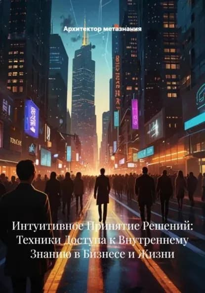 Интуитивное Принятие Решений: Техники Доступа к Внутреннему Знанию в Бизнесе и Жизни | Архитектор метазнания | Электронная книга
