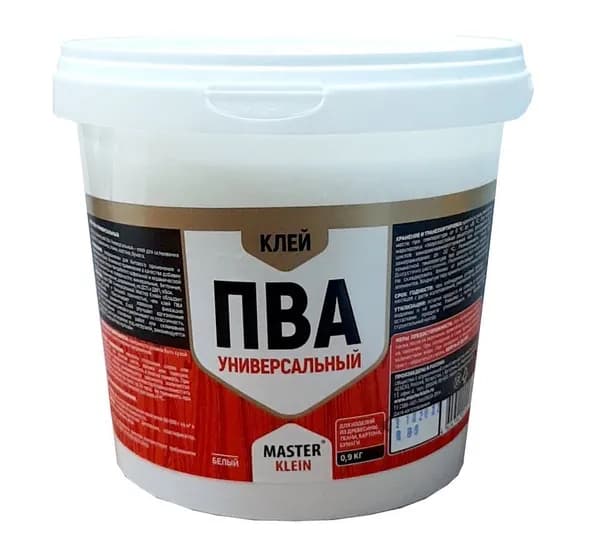 Клей ПВА "Master Klein" универсальный, противогрибковый, влагостойкий 0,9кг