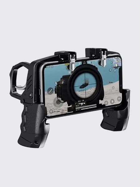Геймпад K21 для смартфона, Джойстик с триггерами K21 для игры на телефоне, черный