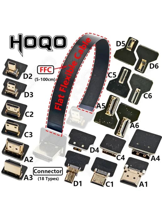 Гибкий FFC кабель Connector-D2 для Raspberry Pi 4