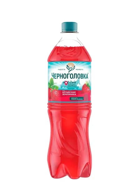Лимонад Черноголовка Алтайская земляника, 1 л