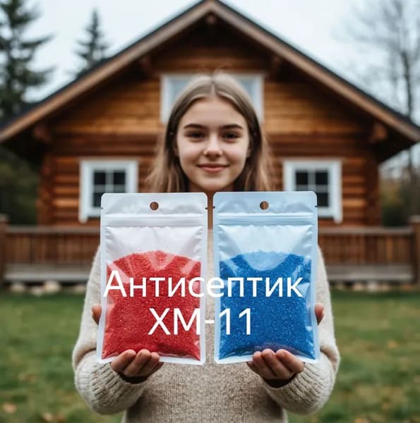 ХМ-11 невымываемый антисептик для дерева 1 кг , от плесени, от синевы, от жуков древоточцев, от гнили