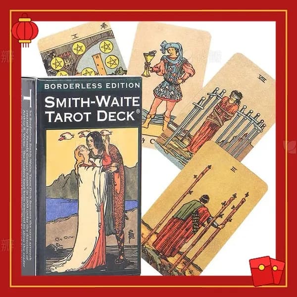 Карты Таро Смит-Уэйта колода без полей 10.5x6см/ Smith-Waite Tarot Deck Borderless - U.S. Games Systems