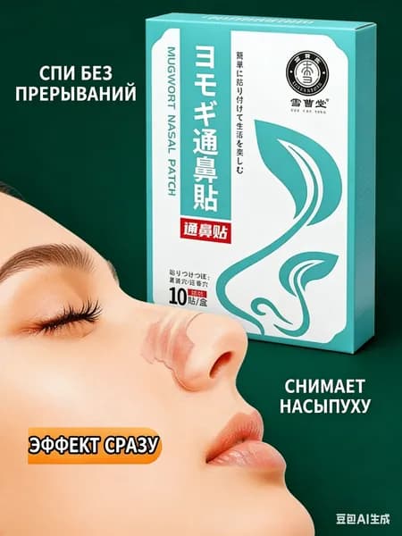 Китайские пластыри для носа с полынью Без лекарств и побочных эффектов