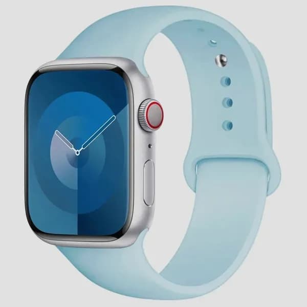 Силиконовый ремешок для Apple Watch 41 мм 40 38 мм, спортивный ремешок для iwatch 7 se 3 5 6 8 9