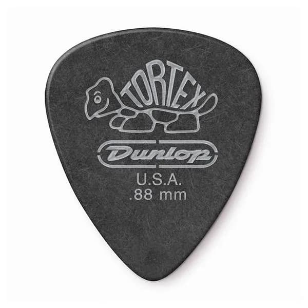 Медиатор для гитары, Dunlop 488R.88 Tortex Pitch Black Standard, толщина 0,88мм