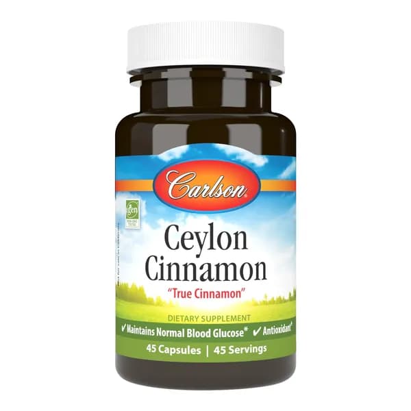 Carlson - Ceylon Cinnamon, добавки с корицей, 500 мг, таблетки экстракта корицы