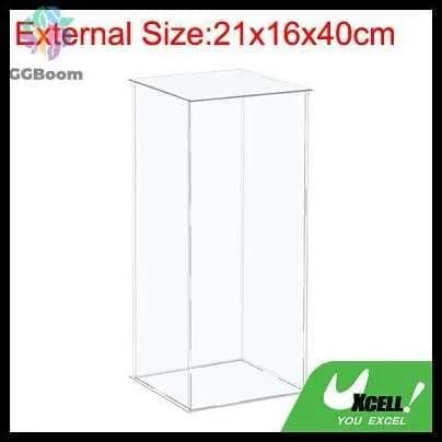Витрина UXcell 21x16x41см акриловая прозрачная для коллекций