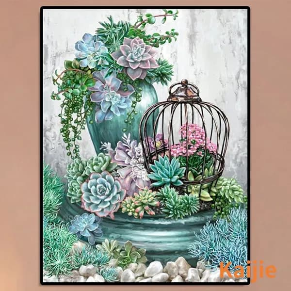 DIY-картина из алмазов с цветами, 30 40 см, круглые 5D-алмазы 2,8 мм